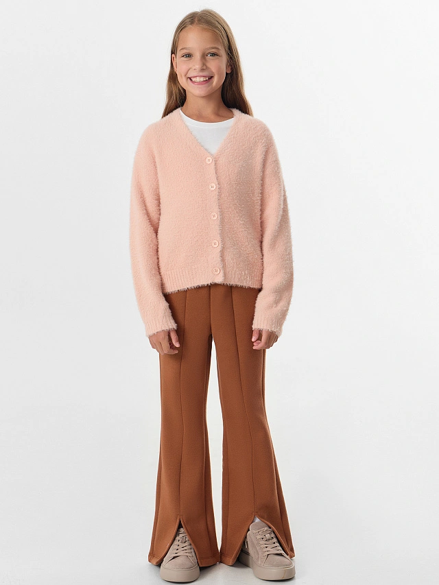 Брюки для девочек коричневые - 4