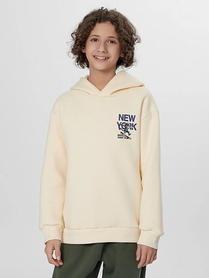 картинка Худи для мальчиков бежевое от магазина одежды для мальчиков от бренда Mark Formelle
