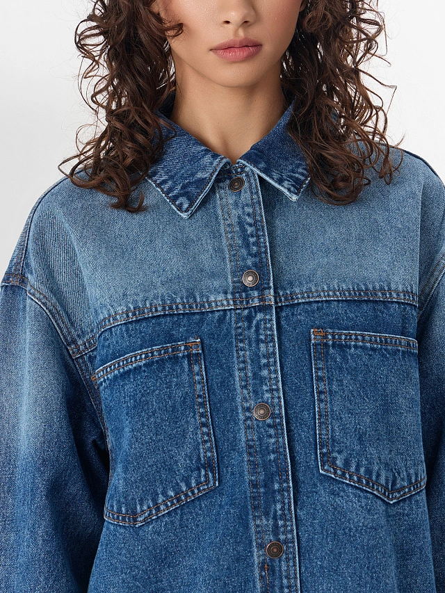 Жакет женский джинсовый - 5