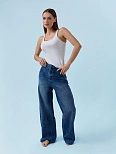 Джинсы женские baggy fit синие
