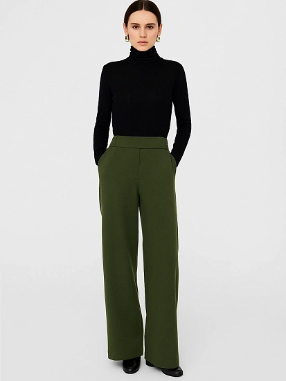 картинка Брюки женские зеленые от магазина стильной одежды Mark Formelle