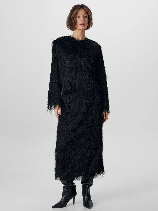 Жакет Mark Formelle x Ольга Бузова черный пушистый - 8