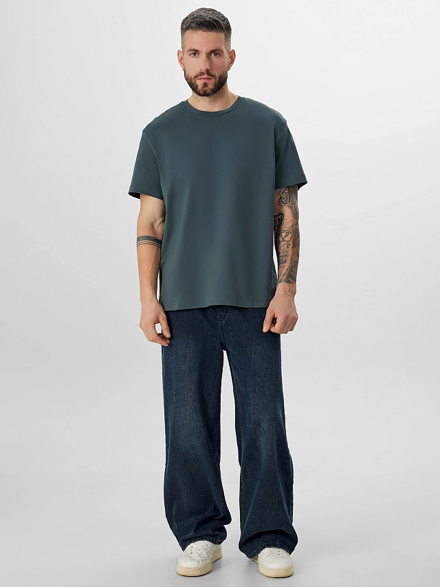 Футболка мужская зеленая - 4