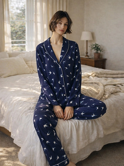 картинка Комплект женский домашний с узором от магазина стильной одежды Mark Formelle