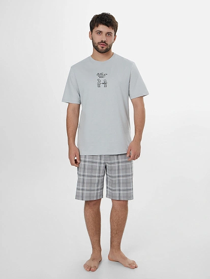 картинка Комплект мужской домашний серый от магазина мужской одежды Mark Formelle