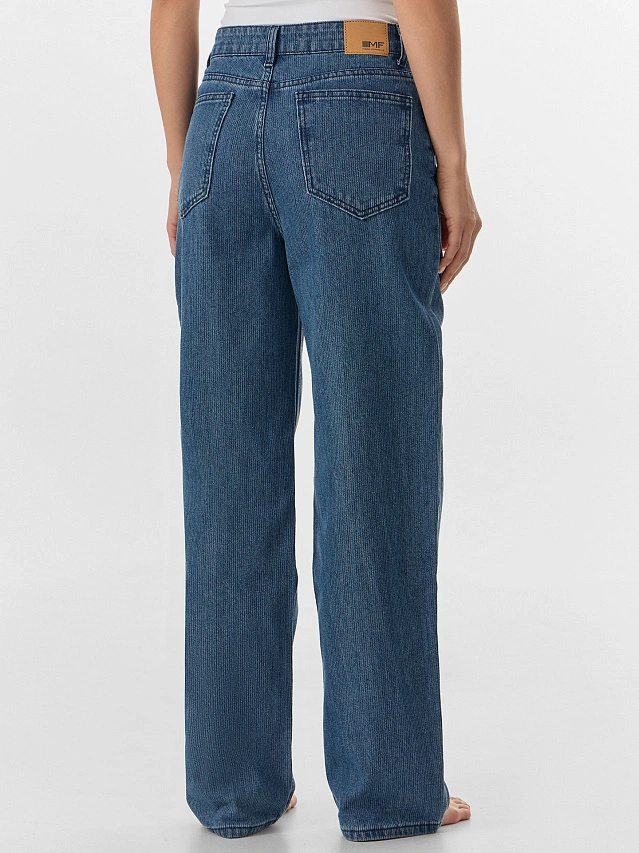 Джинсы женские прямые синие - 7