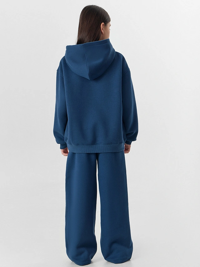 Комплект для девочек синий с надписью "Rockstar" - 5