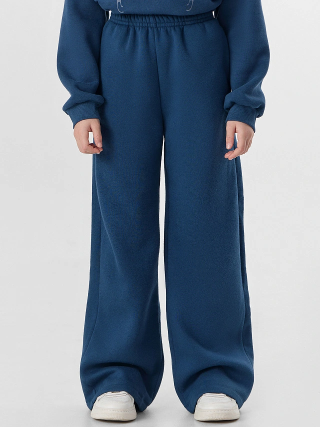 Комплект для девочек синий с надписью "Rockstar" - 11