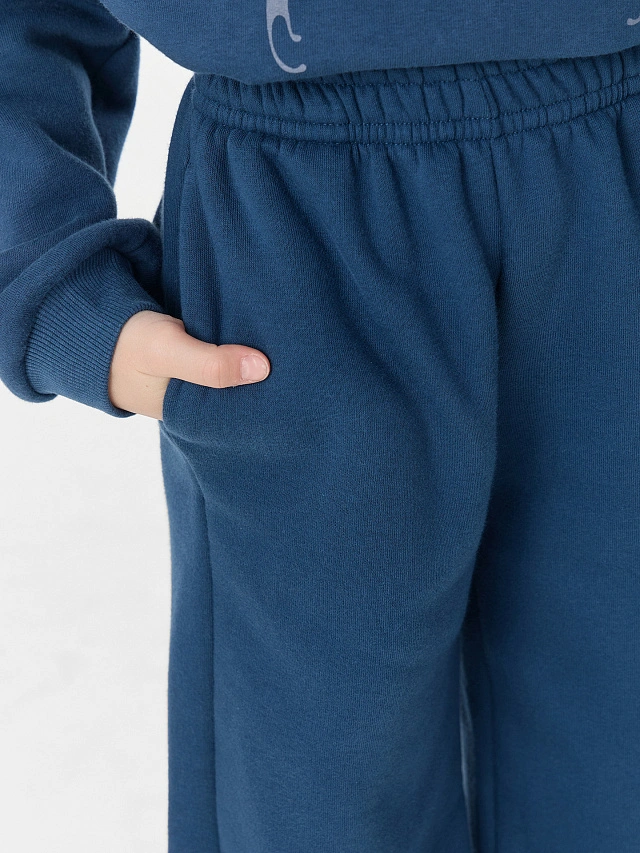 Комплект для девочек синий с надписью "Rockstar" - 12