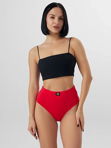 Трусы макси женские красные