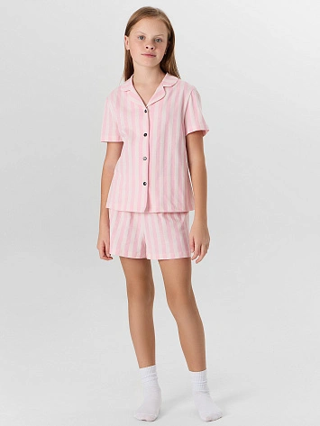 Комплект для девочек (рубашка, шорты)