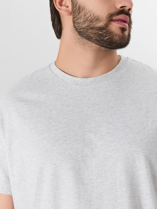 Футболка мужская серая - 4