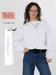 Теплый свитшот женский белый