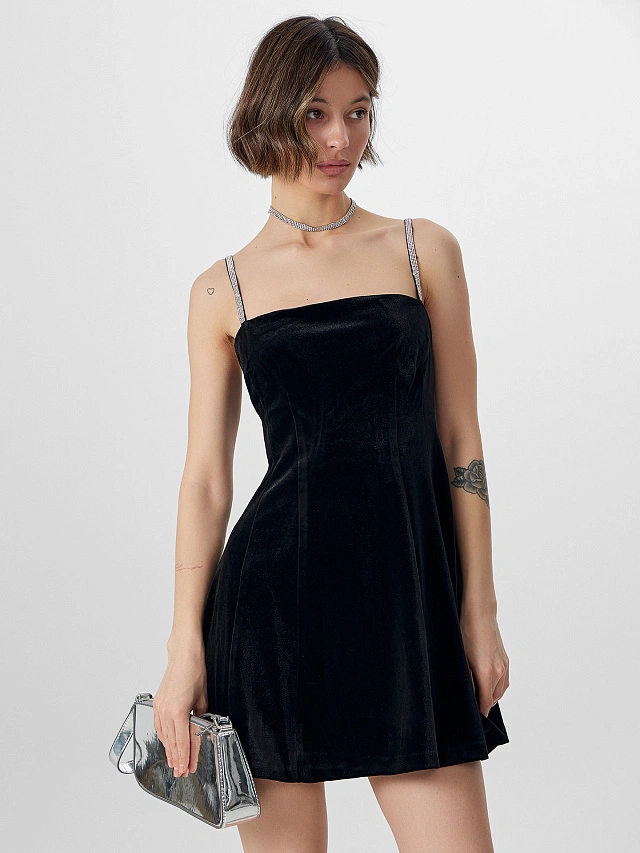 Платье женское Mark Formelle x Ольга Бузова новогоднее черное - 7