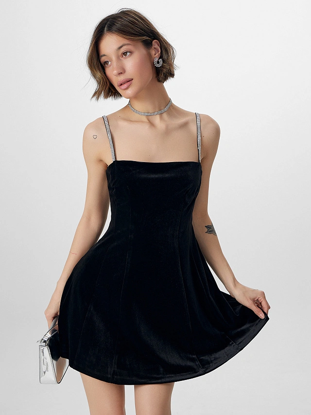 Платье женское Mark Formelle x Ольга Бузова новогоднее черное - 8