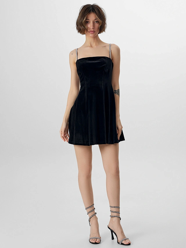 Платье женское Mark Formelle x Ольга Бузова новогоднее черное - 3