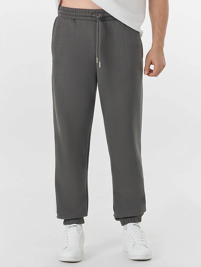 картинка Брюки джоггеры теплые мужские серые  от магазина мужской одежды Mark Formelle