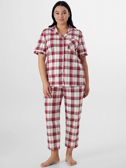 картинка Костюм домашний женский в клетку от магазина стильной одежды Mark Formelle