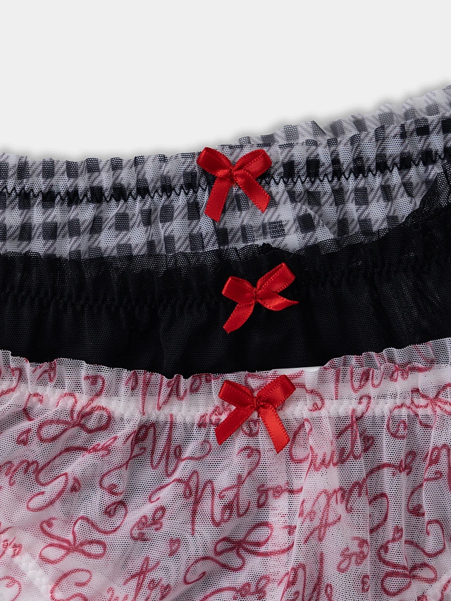 Трусы бразилиана женские в наборе, 3 шт - 3