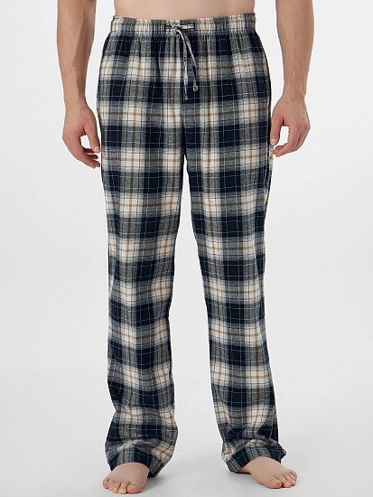 картинка Брюки домашние мужские черные в клетку от магазина мужской одежды Mark Formelle