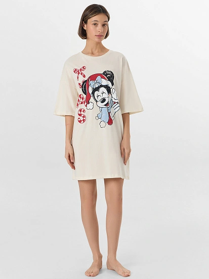 картинка Туника домашняя женская с принтом "Минни Маус" от магазина стильной одежды Mark Formelle