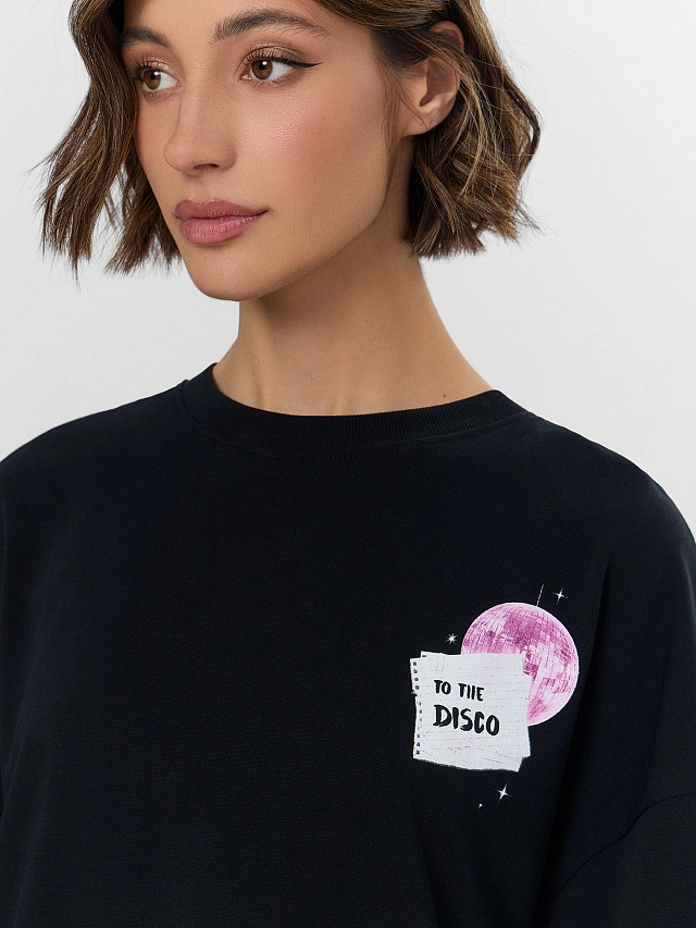 Футболка женская с надписью "Disco Diva" - 5