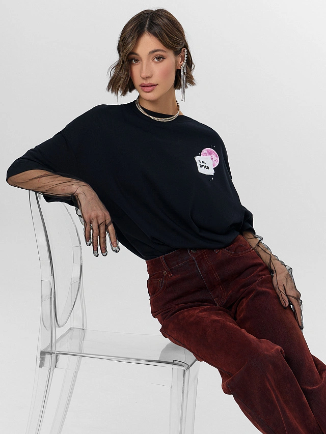 Футболка женская с надписью "Disco Diva" - 8