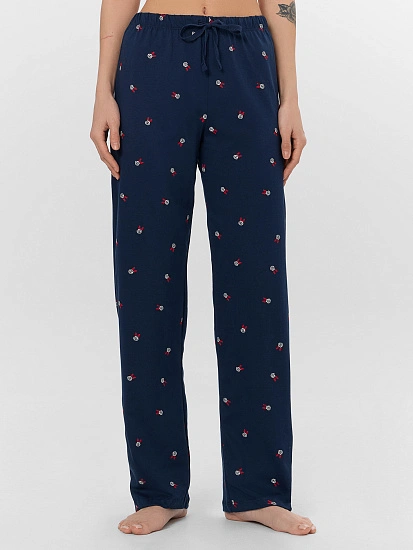картинка Брюки домашние женские синие от магазина стильной одежды Mark Formelle