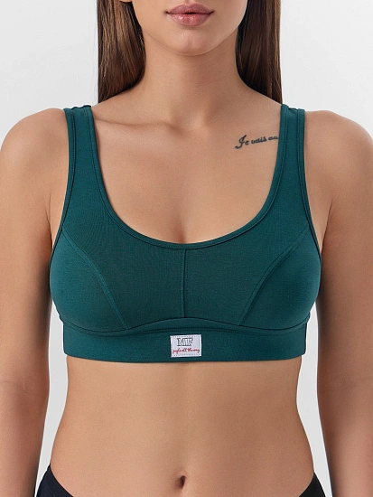 картинка Бюстье женское зеленое без косточек от магазина стильной одежды Mark Formelle