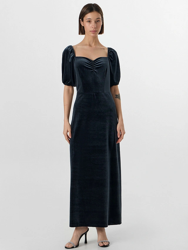 Платье женское нарядное черное - 3