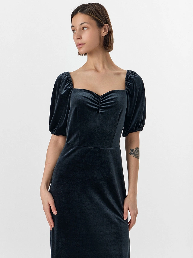 Платье женское нарядное черное - 5