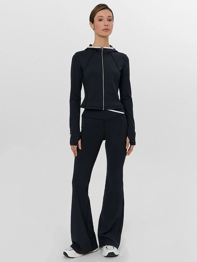 Толстовка женская на молнии черная - 3