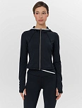 Толстовка женская на молнии черная