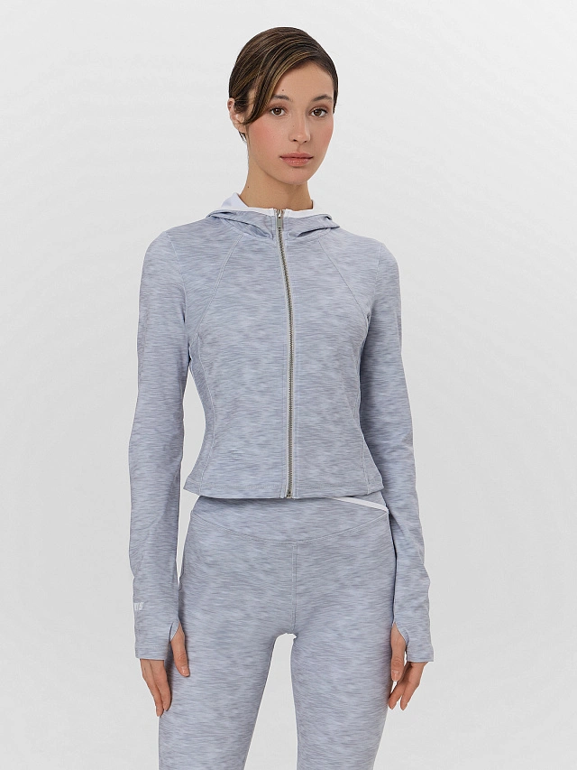 Рашгард спортивный женский серый - 3