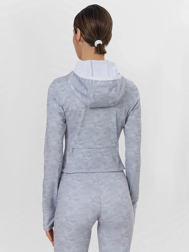 Рашгард спортивный женский серый - 4