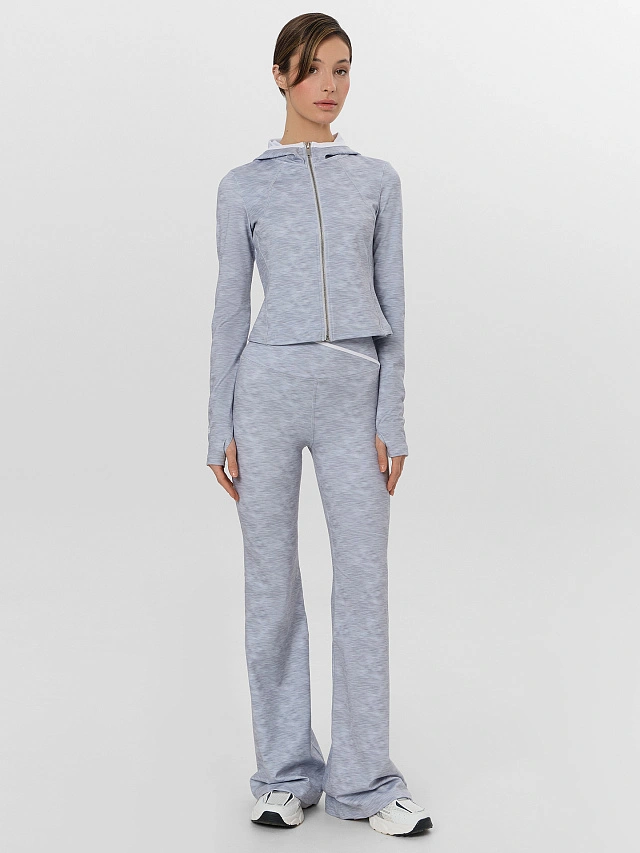 Рашгард спортивный женский серый - 5