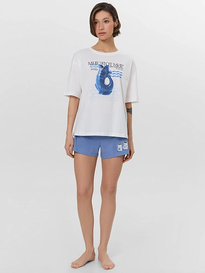 картинка КОМПЛЕКТ ЖЕНСКИЙ (ДЖЕМПЕР, ШОРТЫ) от магазина стильной одежды Mark Formelle