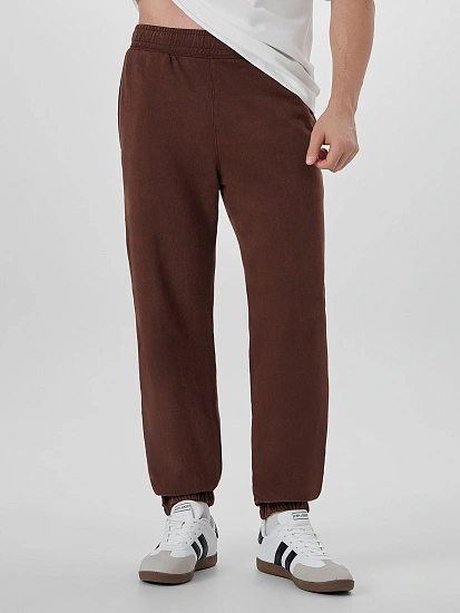 картинка Брюки мужские коричневые с обработкой эйсид от магазина мужской одежды Mark Formelle