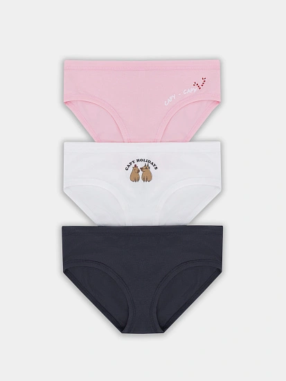 картинка ТРУСЫ ДЛЯ ДЕВОЧЕК (3ШТ.) от известного бренда одежды для девочек Mark Formelle