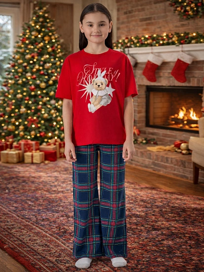 картинка КОМПЛЕКТ ДЛЯ ДЕВОЧЕК (ДЖЕМПЕР, БРЮКИ) от известного бренда одежды для девочек Mark Formelle