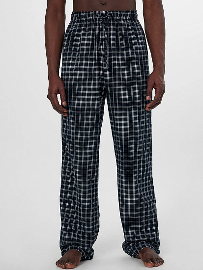 картинка Брюки домашние мужские черные в клетку от магазина мужской одежды Mark Formelle