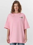 Футболка женская розовая с принтом