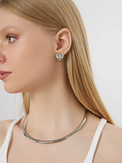 картинка Серьги женские в форме сердца в наборе, 2 пары от магазина стильной одежды Mark Formelle