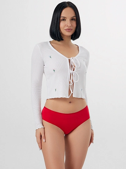 картинка Трусы шорты женские красные от магазина стильной одежды Mark Formelle