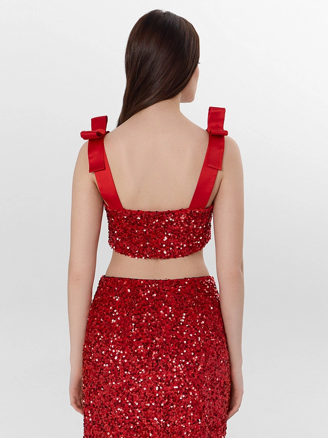 Топ женский Mark Formelle x Ольга Бузова с пайетками - 2