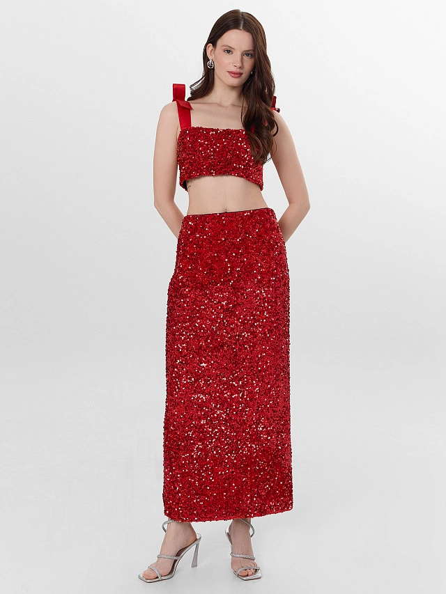 Топ женский Mark Formelle x Ольга Бузова с пайетками - 3