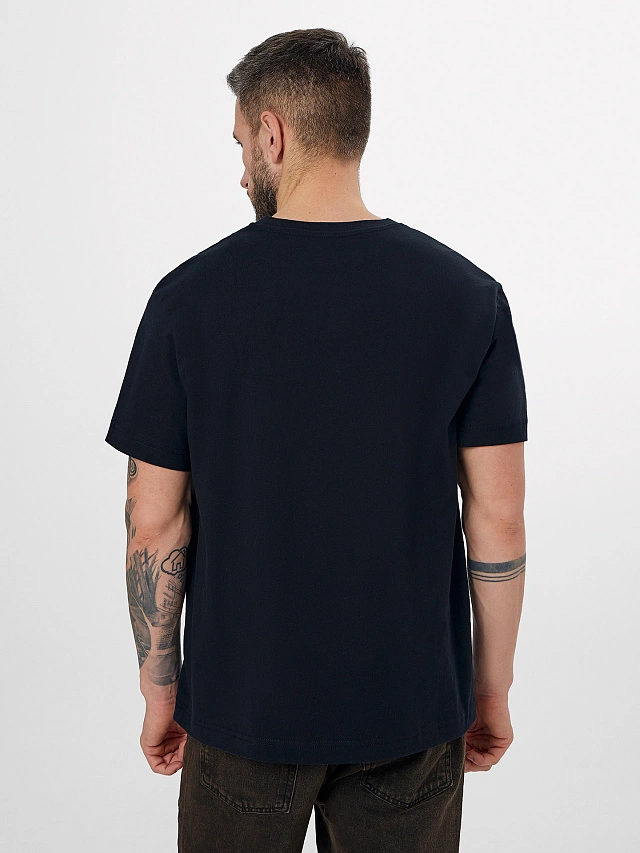 Футболка мужская черная с надписью "Belarus" - 2