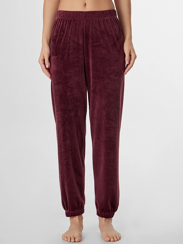 Комплект женский бордовый велюровый - 8