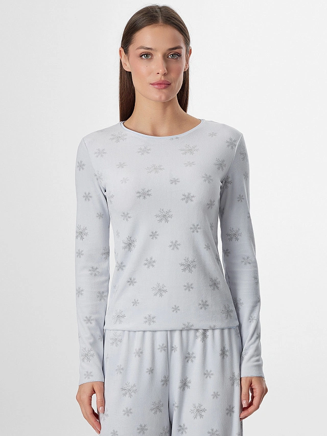 Комплект домашний женский велюровый серый - 4