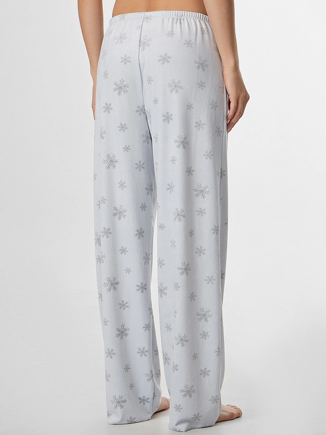 Комплект домашний женский велюровый серый - 9